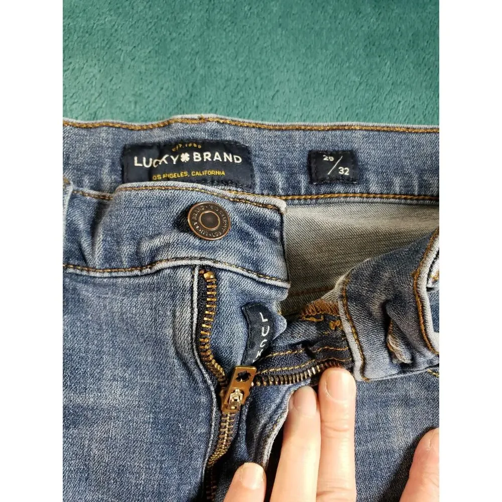 Lucky Brand Jeans Size 29x32 Mens Blue Pants Stretch 121 Heritage Slim Straight